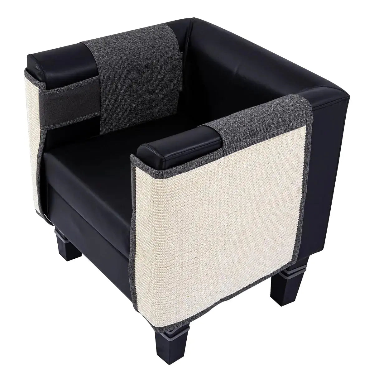 Cat Scratcher Couch- Natural Sisal Furniture Protection Corner cat Scratcher for Couch for Couch Sofa Chair Furniture Easy Installation.(Dark Gray Left) Gazebo Pet Hub
