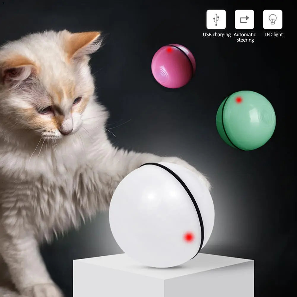 360° Interactive Led Cat Toy Ball - Gazebo Pet Hub