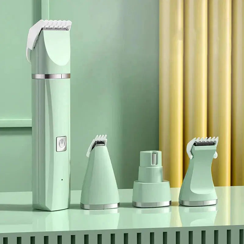 4 in 1 Electric Pet Grooming Kit - Hair Trimmer, Clippers, Nail Grinder for Cats & Dogs - Gazebo Pet Hub