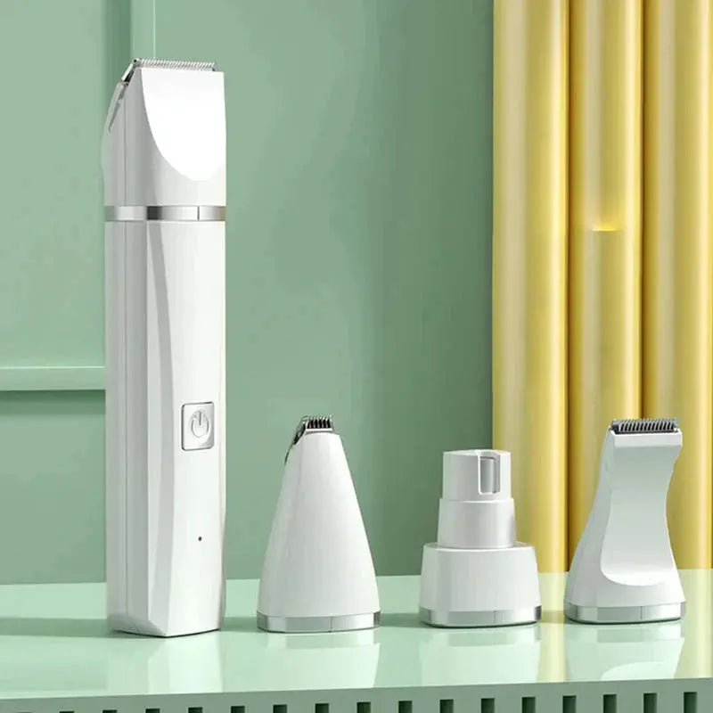 4 in 1 Electric Pet Grooming Kit - Hair Trimmer, Clippers, Nail Grinder for Cats & Dogs - Gazebo Pet Hub