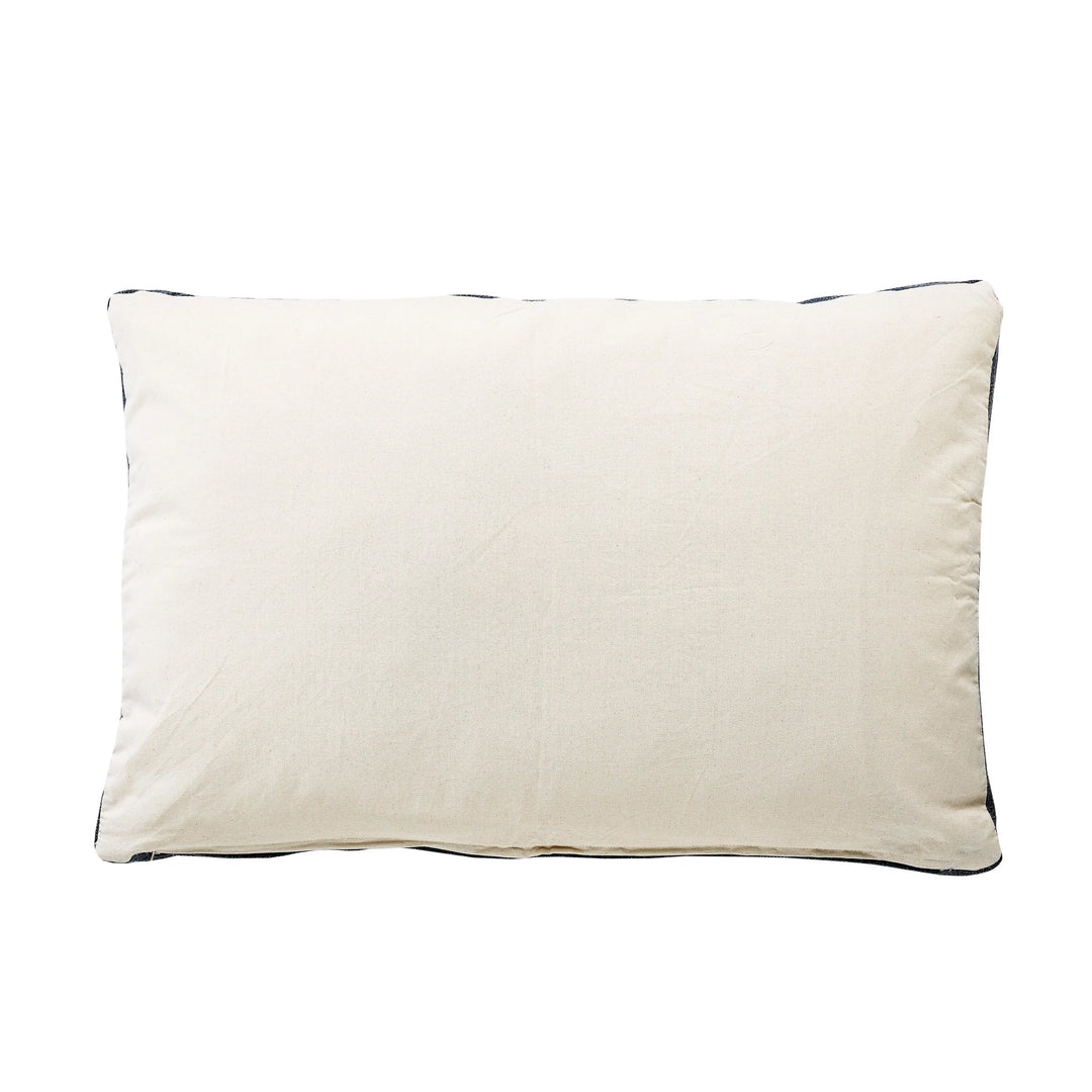24" X 36" Stonewashed Blue Medallion Pillow Style Pet Bed With Removable Cover Homeroots