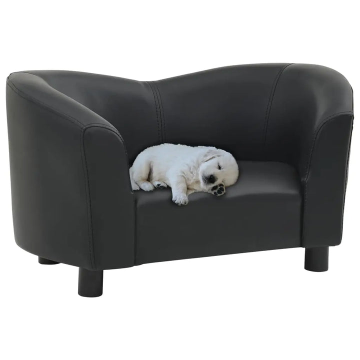 vidaXL Dog Sofa Dog Bed Foam Pet Puppy Couch with Washable Cover Faux Leather VidaXL