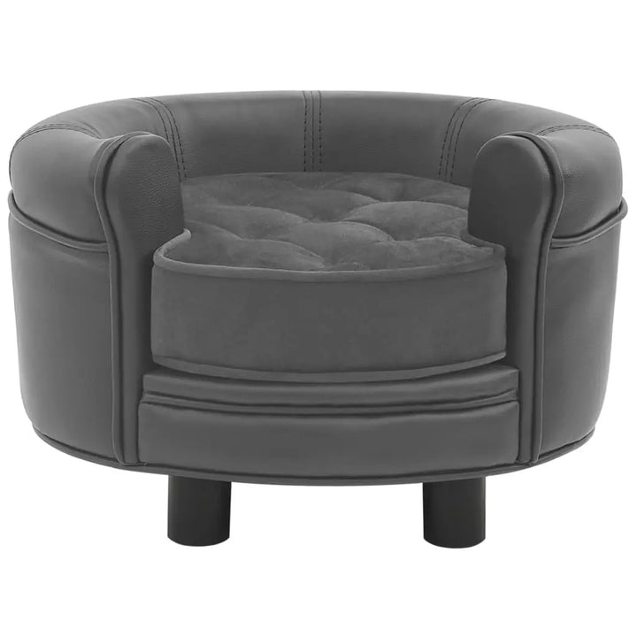 vidaXL Dog Sofa Puppy Couch Bed with Washable Cover Plush and Faux Leather VidaXL