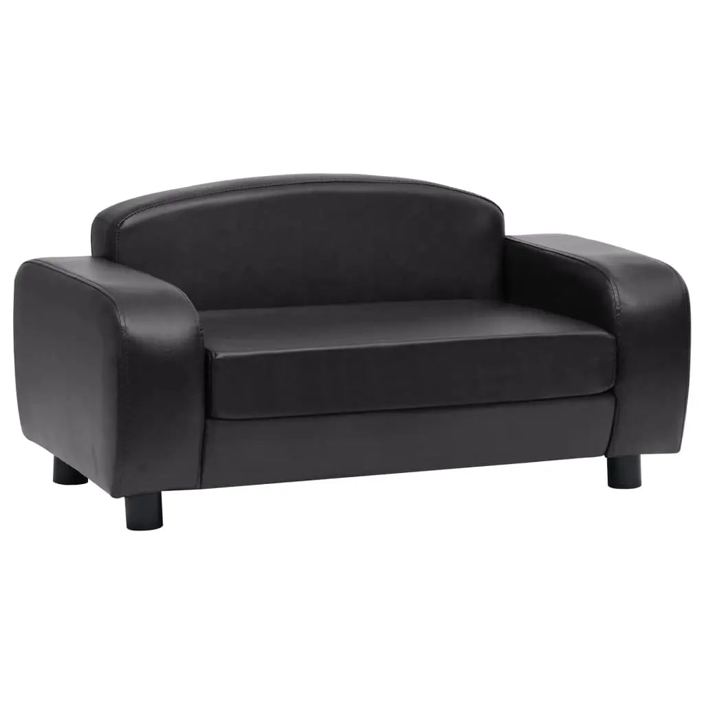 vidaXL Dog Sofa Dog Bed Foam Pet Puppy Couch with Washable Cover Faux Leather VidaXL