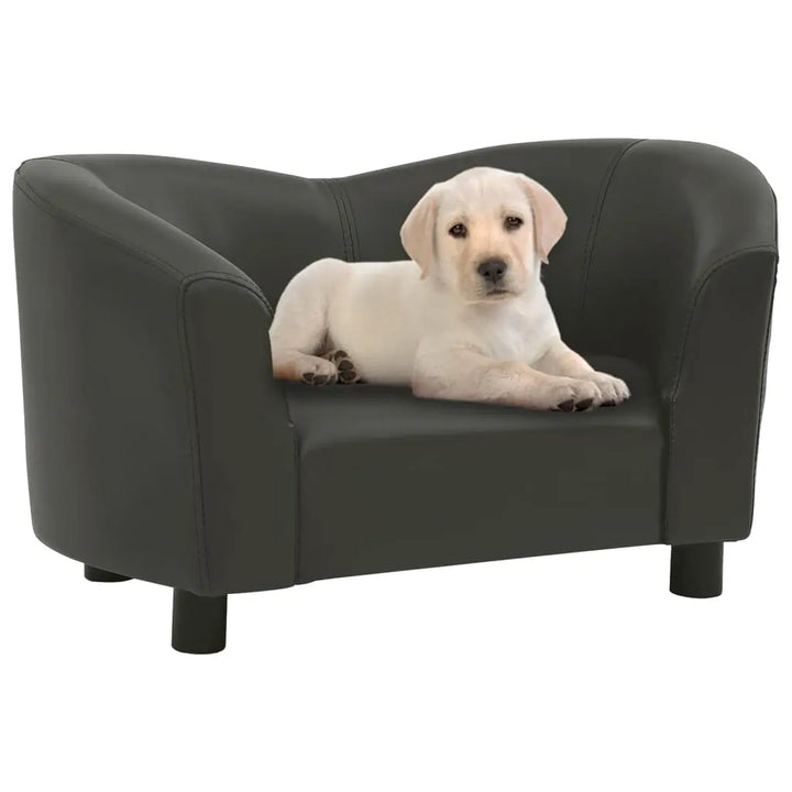 vidaXL Dog Sofa Dog Bed Foam Pet Puppy Couch with Washable Cover Faux Leather VidaXL