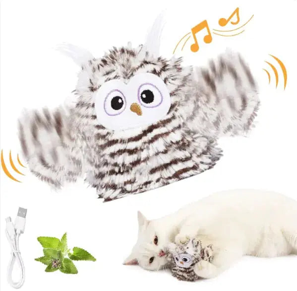 USB Rechargeable Interactive Flapping Bird Cat Toy - Gazebo Pet Hub