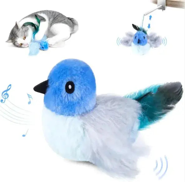 USB Rechargeable Interactive Flapping Bird Cat Toy - Gazebo Pet Hub