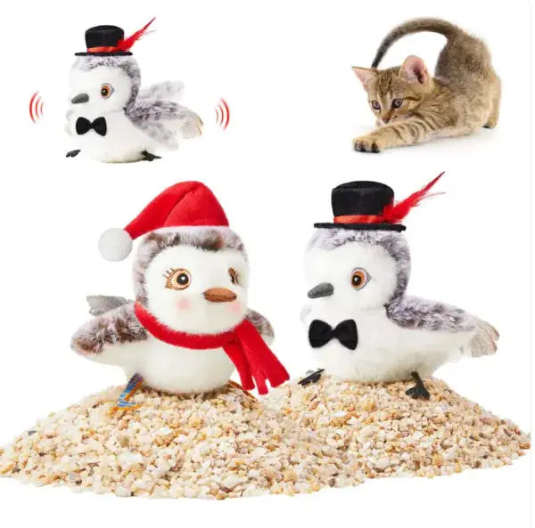 USB Rechargeable Interactive Flapping Bird Cat Toy - Gazebo Pet Hub