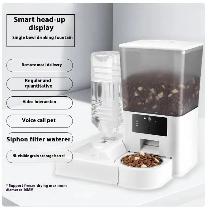Smart Dual-Bowl Video Feeder with Timed Portions Gazebo Pet Hub