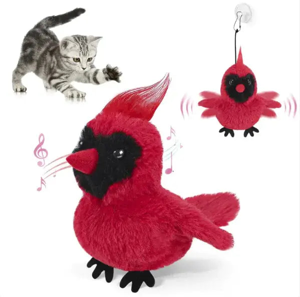 USB Rechargeable Interactive Flapping Bird Cat Toy - Gazebo Pet Hub