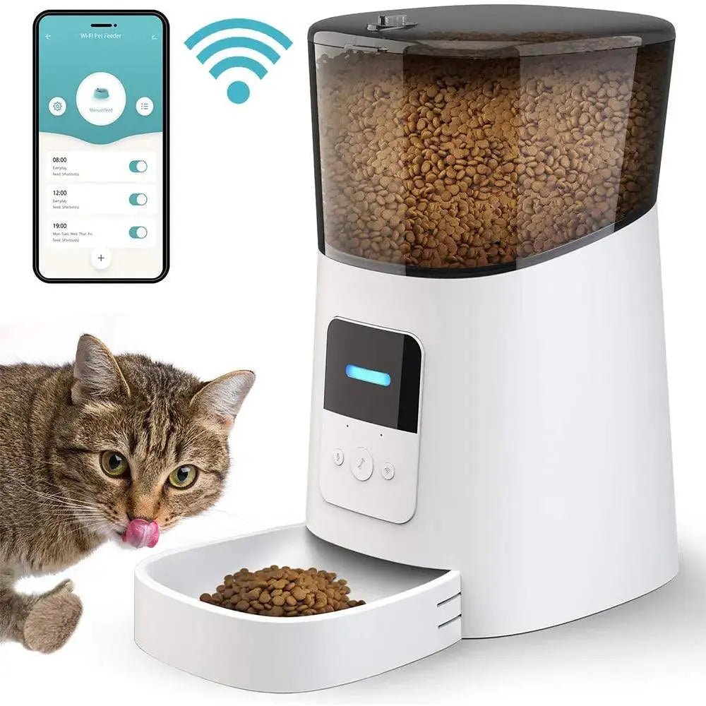 Automatic Cat Feeder WiFi Enable Smart Pet Dog Food Dispenser - Gazebo Pet Hub