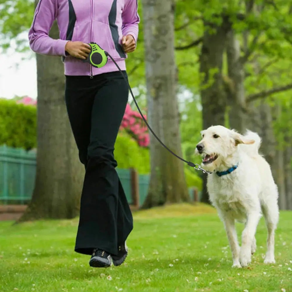 Automatic Retractable Dog Leash - Dual Size Options with Brake & Lock Safety System - Gazebo Pet Hub