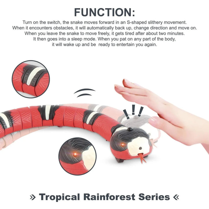 Automatic Smart Sensing Snake Pet Toy - Gazebo Pet Hub