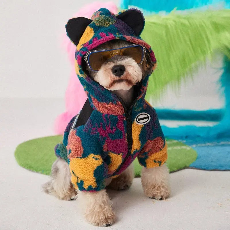 Autumn And Winter Camouflage Thick Dog Clothes For Small And Medium - Sized Pets - Gazebo Pet Hub