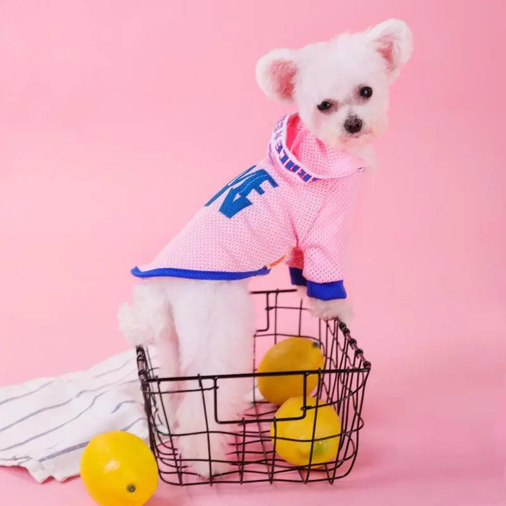 Breathable Mesh Hooded Dog Vest - Stylish Summer Shirt For Small Dogs - Gazebo Pet Hub