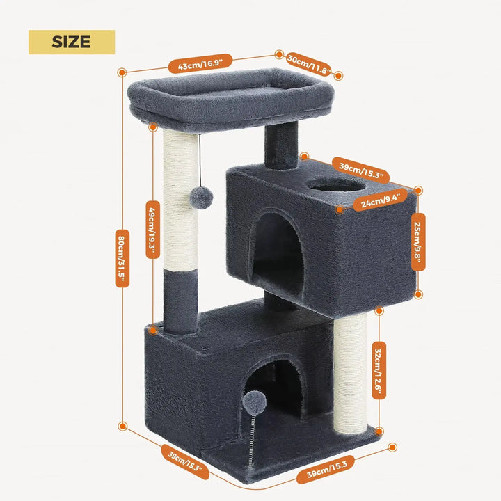 Cat Tree for Large Cats Cat Tower for Indoor - Gazebo Pet Hub