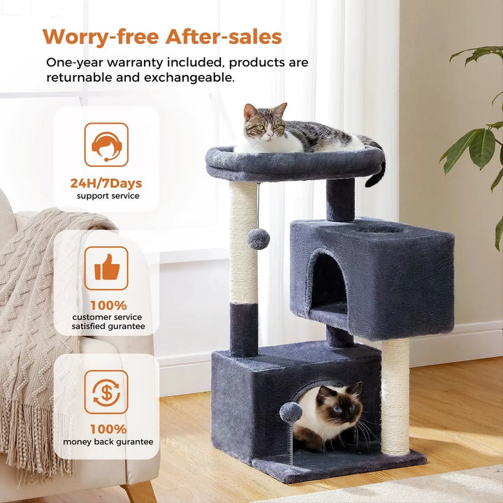 Cat Tree for Large Cats Cat Tower for Indoor - Gazebo Pet Hub