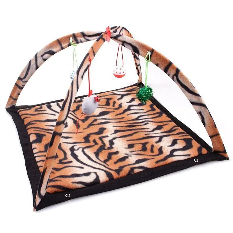 Cozycat Foldable Cartoon Cat Play Tent Hammock: The Ultimate Cat Haven - Gazebo Pet Hub