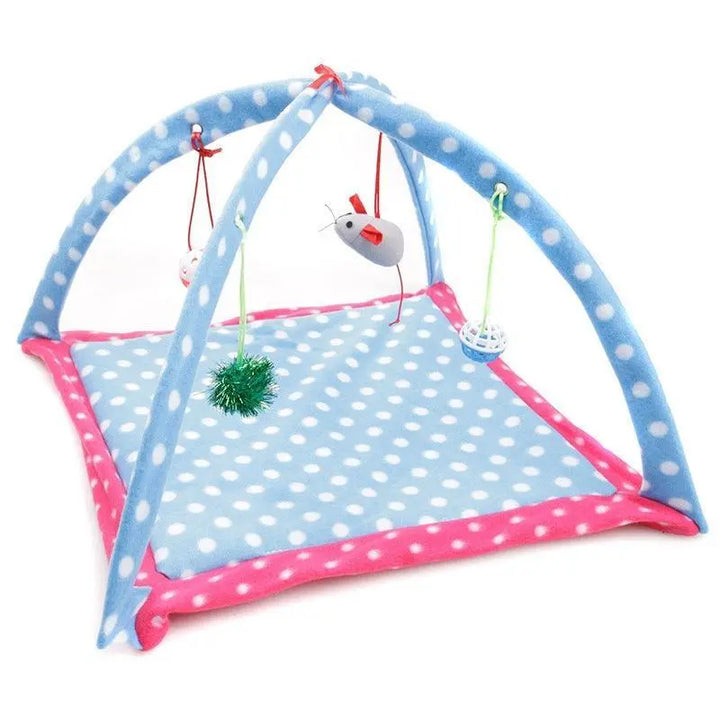 Cozycat Foldable Cartoon Cat Play Tent Hammock: The Ultimate Cat Haven - Gazebo Pet Hub