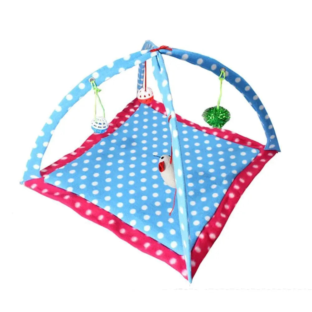 Cozycat Foldable Cartoon Cat Play Tent Hammock: The Ultimate Cat Haven - Gazebo Pet Hub