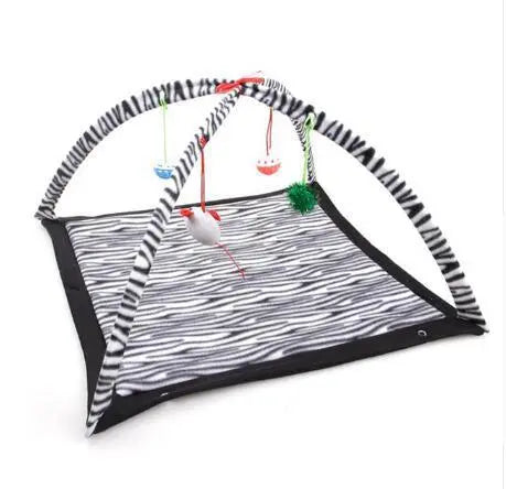 Cozycat Foldable Cartoon Cat Play Tent Hammock: The Ultimate Cat Haven - Gazebo Pet Hub