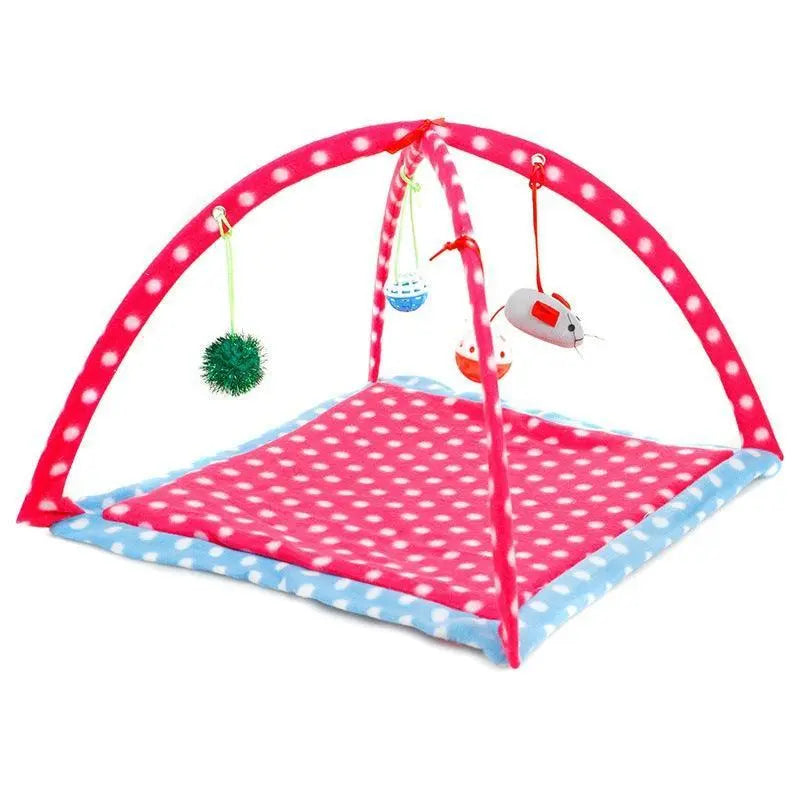 Cozycat Foldable Cartoon Cat Play Tent Hammock: The Ultimate Cat Haven - Gazebo Pet Hub
