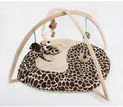 Cozycat Foldable Cartoon Cat Play Tent Hammock: The Ultimate Cat Haven - Gazebo Pet Hub