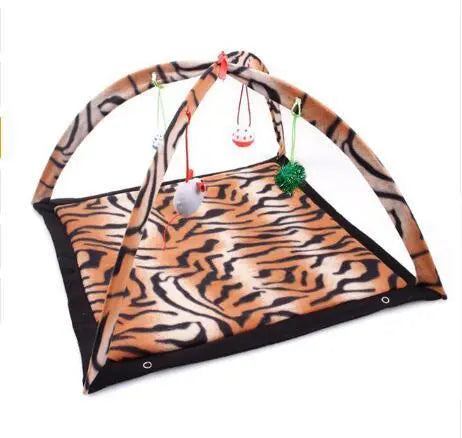 Cozycat Foldable Cartoon Cat Play Tent Hammock: The Ultimate Cat Haven - Gazebo Pet Hub