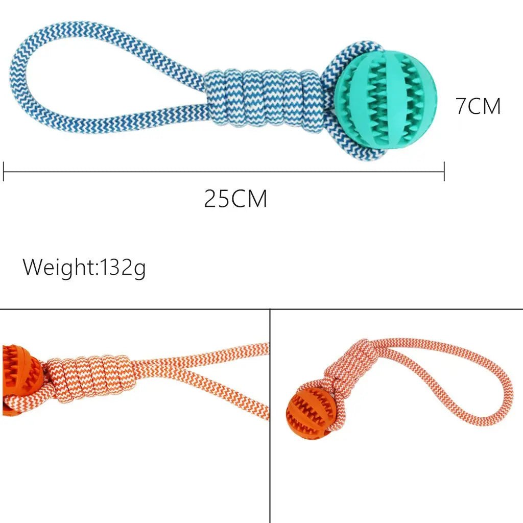 Dental Health Pet Rope Ball Toy - Gazebo Pet Hub