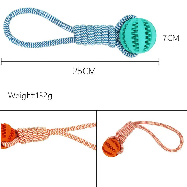 Dental Health Pet Rope Ball Toy - Gazebo Pet Hub