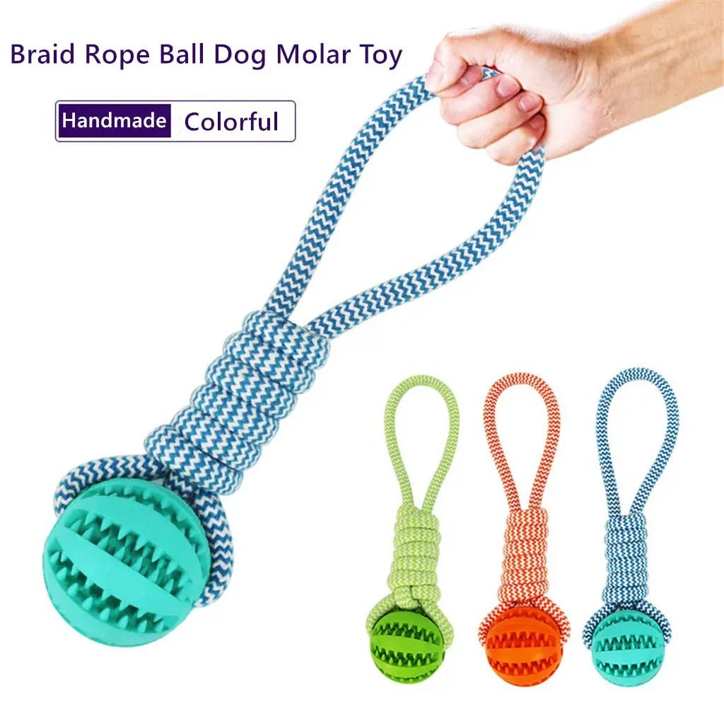 Dental Health Pet Rope Ball Toy - Gazebo Pet Hub