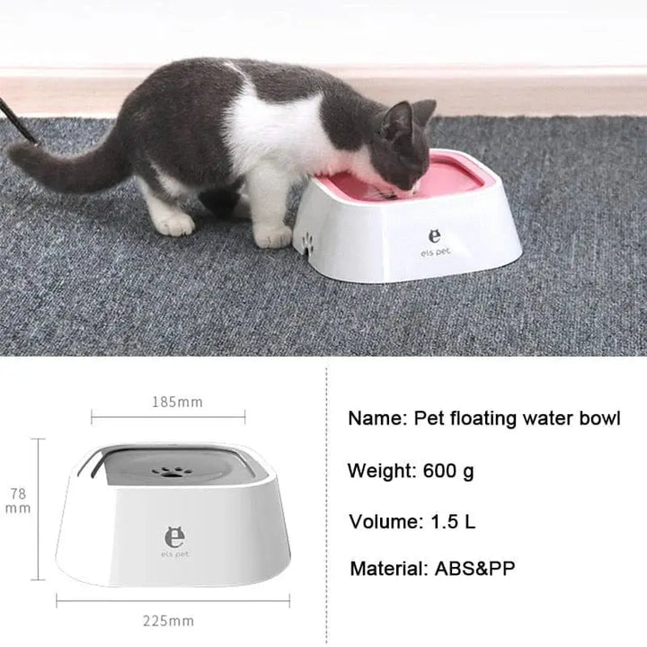 Dog Drinking Water Bowl with Floating Design - Non - Wetting, Non - Skid, Large Capacity - Gazebo Pet Hub