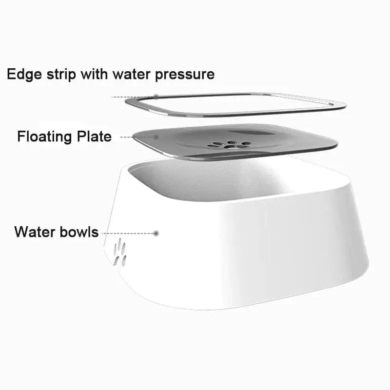 Dog Drinking Water Bowl with Floating Design - Non - Wetting, Non - Skid, Large Capacity - Gazebo Pet Hub