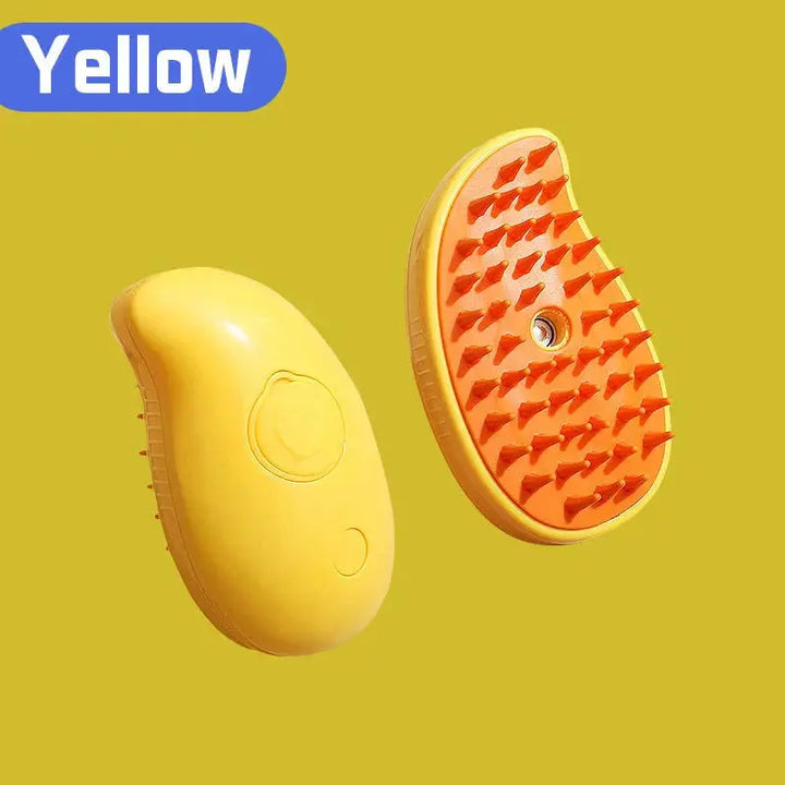Electric Cat Steam Brush – 3 - In - 1 Pet Grooming Comb with Water Spray for Cats and Dogs, USB Rechargeable - Gazebo Pet Hub