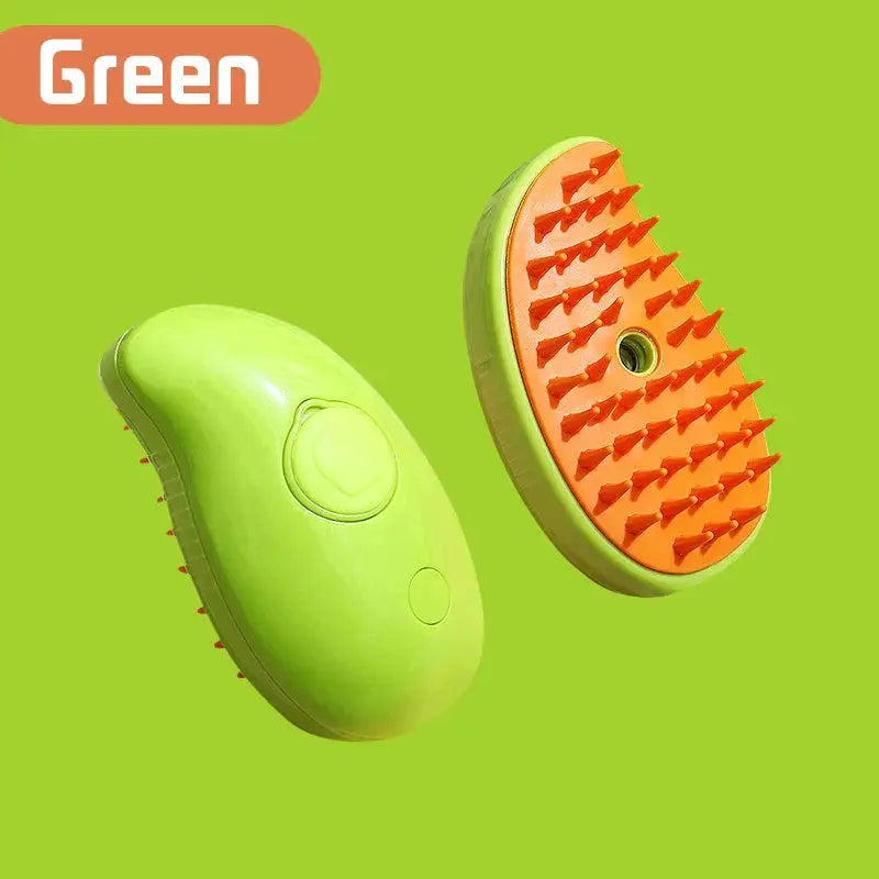 Electric Cat Steam Brush – 3 - In - 1 Pet Grooming Comb with Water Spray for Cats and Dogs, USB Rechargeable - Gazebo Pet Hub