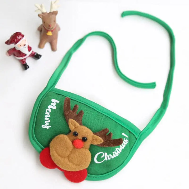 Festive Pet Christmas Hat And Saliva Towel Set - Perfect For Your Furry Friends! - Gazebo Pet Hub