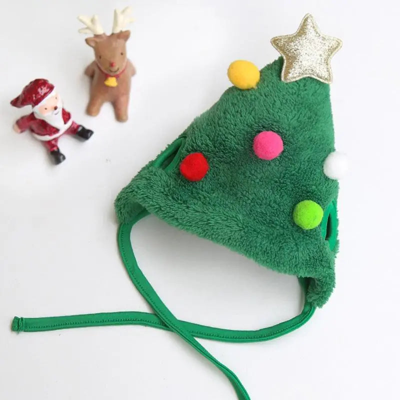 Festive Pet Christmas Hat And Saliva Towel Set - Perfect For Your Furry Friends! - Gazebo Pet Hub