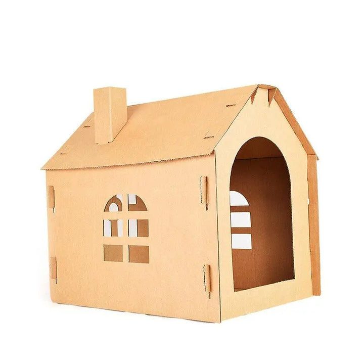 Foldable Corrugated Cat Scratcher Lounge - Perfect For Large Cats! - Gazebo Pet Hub