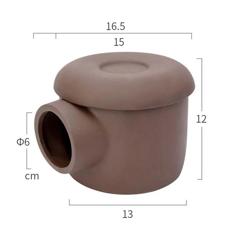Golden Silk Bear Ceramic Hamster Zisha Tunnel Room - Ultimate Luxury Hamster Habitat - Gazebo Pet Hub