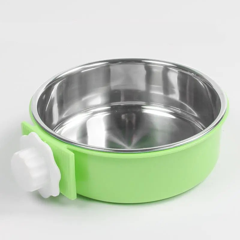 Hanging Stainless Steel Pet Bowl - The Perfect Solution For Mess - Free Feeding - Gazebo Pet Hub