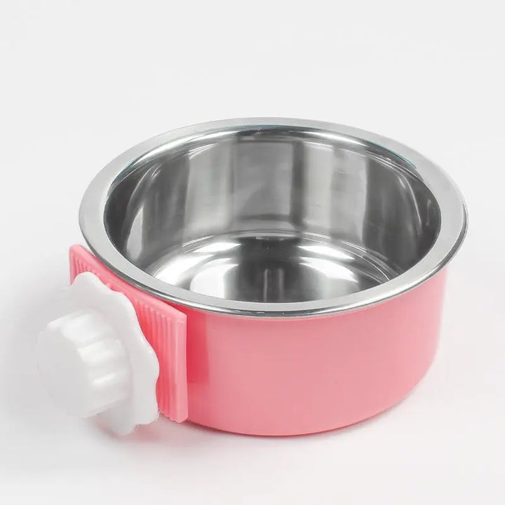 Hanging Stainless Steel Pet Bowl - The Perfect Solution For Mess - Free Feeding - Gazebo Pet Hub