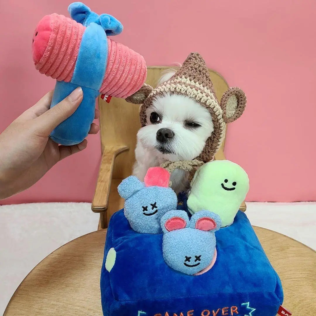 Haunted Hideaway: Interactive Ghost Mouse Plush Toy With Food - Hiding Feature - Gazebo Pet Hub
