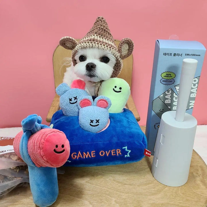 Haunted Hideaway: Interactive Ghost Mouse Plush Toy With Food - Hiding Feature - Gazebo Pet Hub