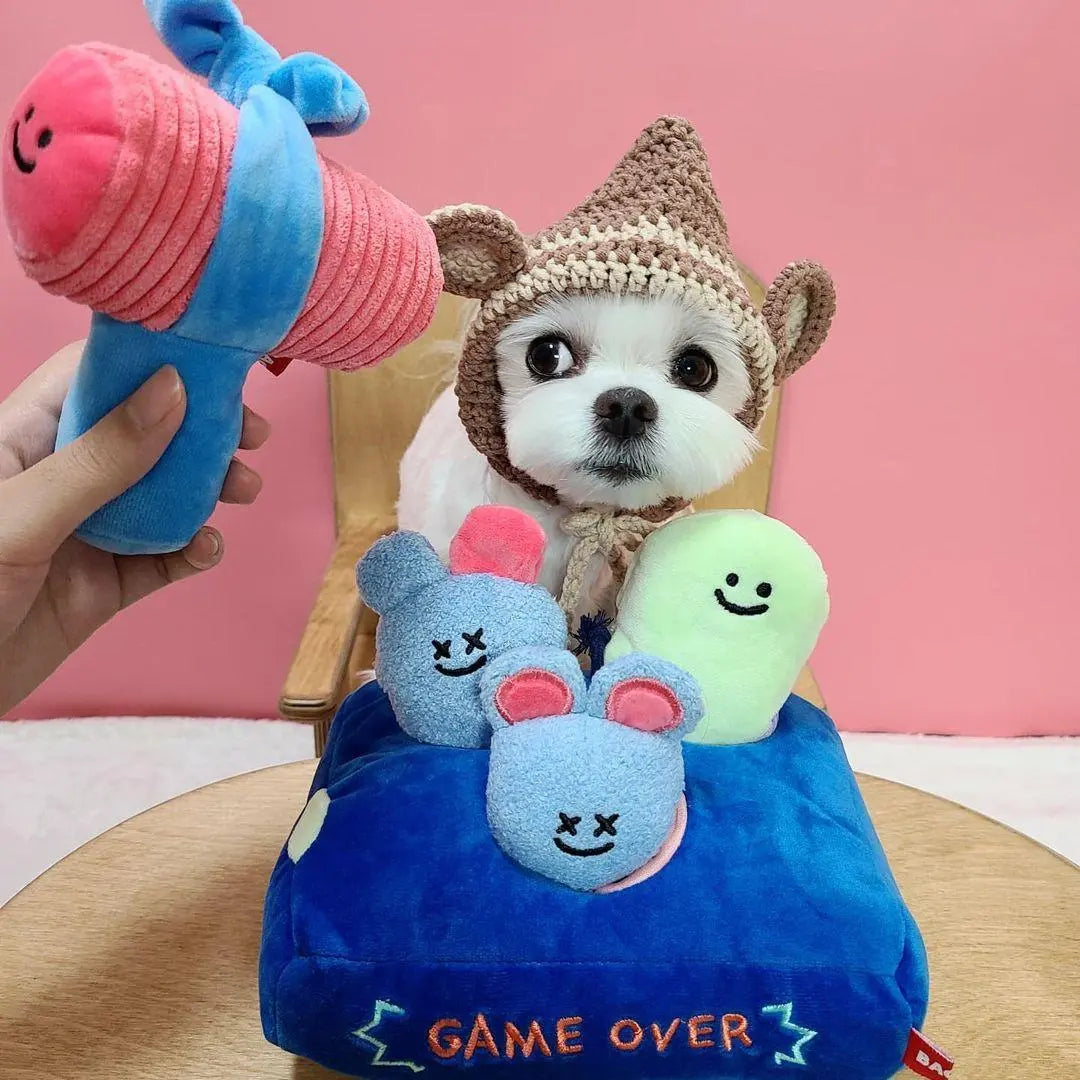 Haunted Hideaway: Interactive Ghost Mouse Plush Toy With Food - Hiding Feature - Gazebo Pet Hub