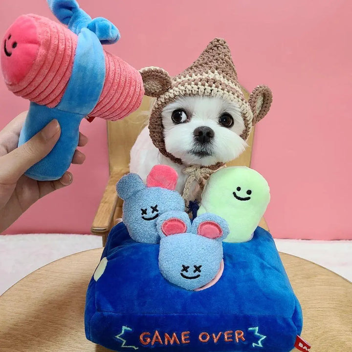 Haunted Hideaway: Interactive Ghost Mouse Plush Toy With Food - Hiding Feature - Gazebo Pet Hub
