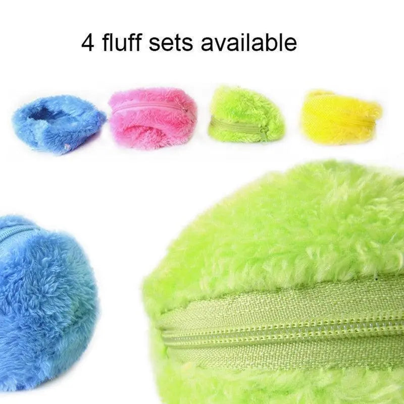 Interactive Plush Pet Toy Ball With Electric Motion - Gazebo Pet Hub