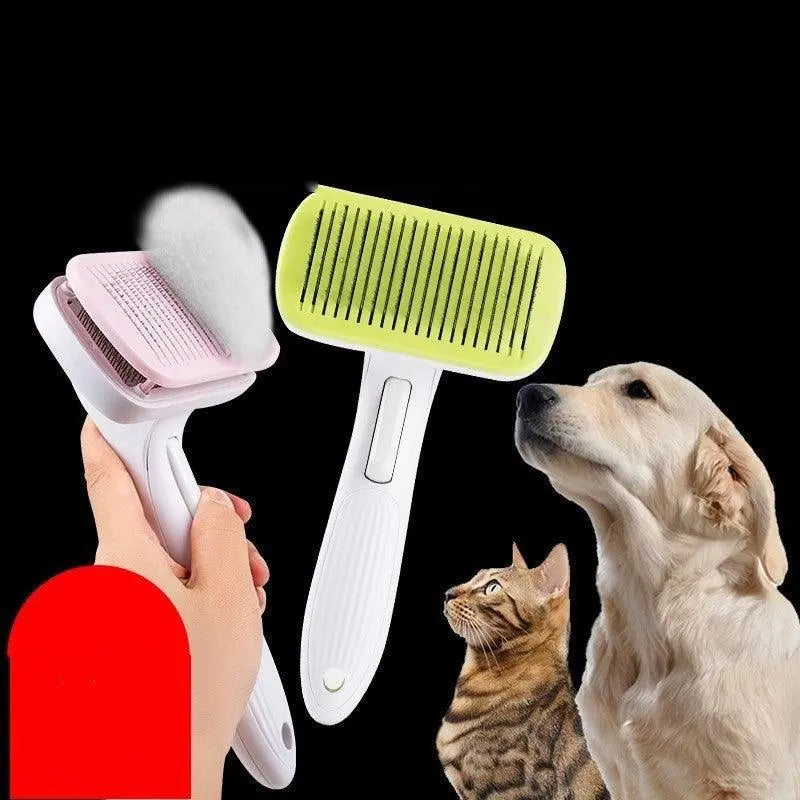 Luxury Pet Grooming Tool: Automatic Hair Brush Remover For Dogs And Cats - Gazebo Pet Hub