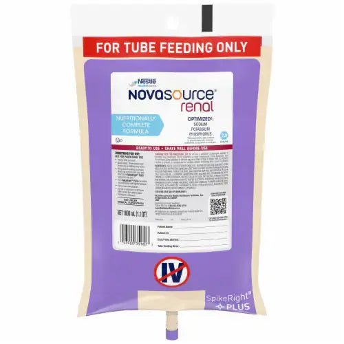 Novasource® Renal - Tube Feed - 6 x 1000 ML - Nestle Health Science - Healthcare and Wellness - Canada - Gazebo Pet Hub