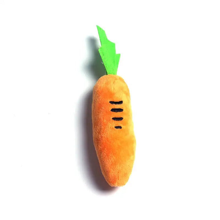 Pet Plush Chew Carrot Toy for Dental Health - Gazebo Pet Hub