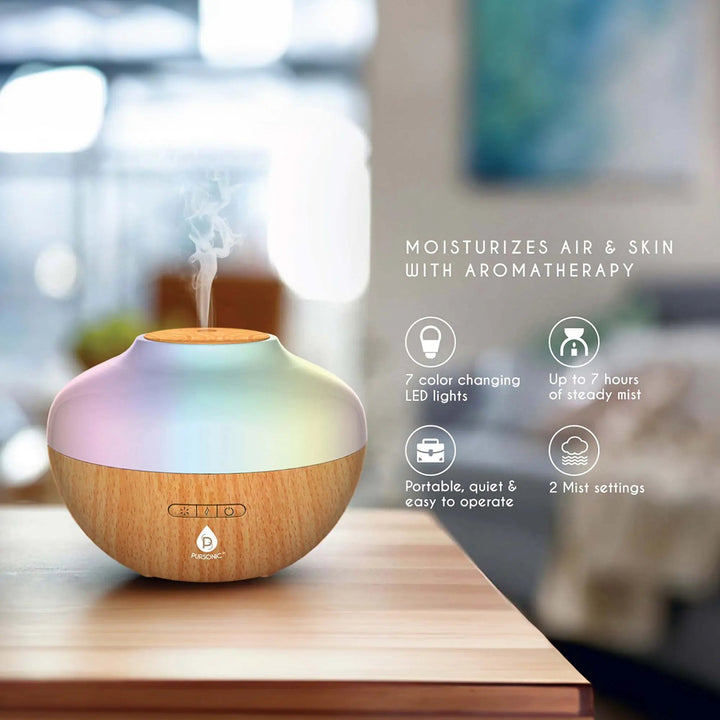 Pursonic Himalayan Salt Lamp & Aromatherapy Diffuser Wellness Set - Gazebo Pet Hub
